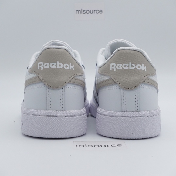 NEW Women's Reebok Club C Revenge Leather Sneakers 100208143 White/Stone - Picture 4 of 13